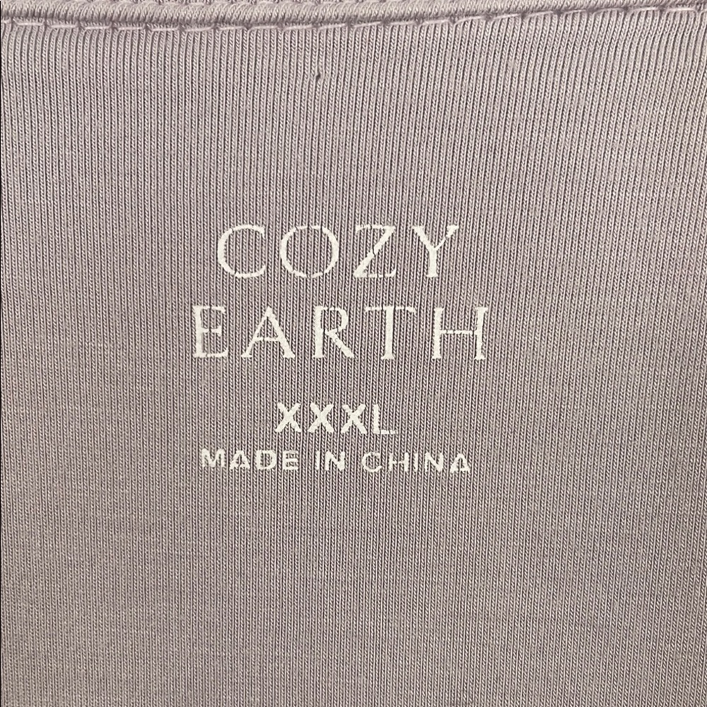 Cozy Earth Women's Lavender Stretch Short Sleeve Bamboo Pajama Top Sz XXXL - Picture 3 of 7